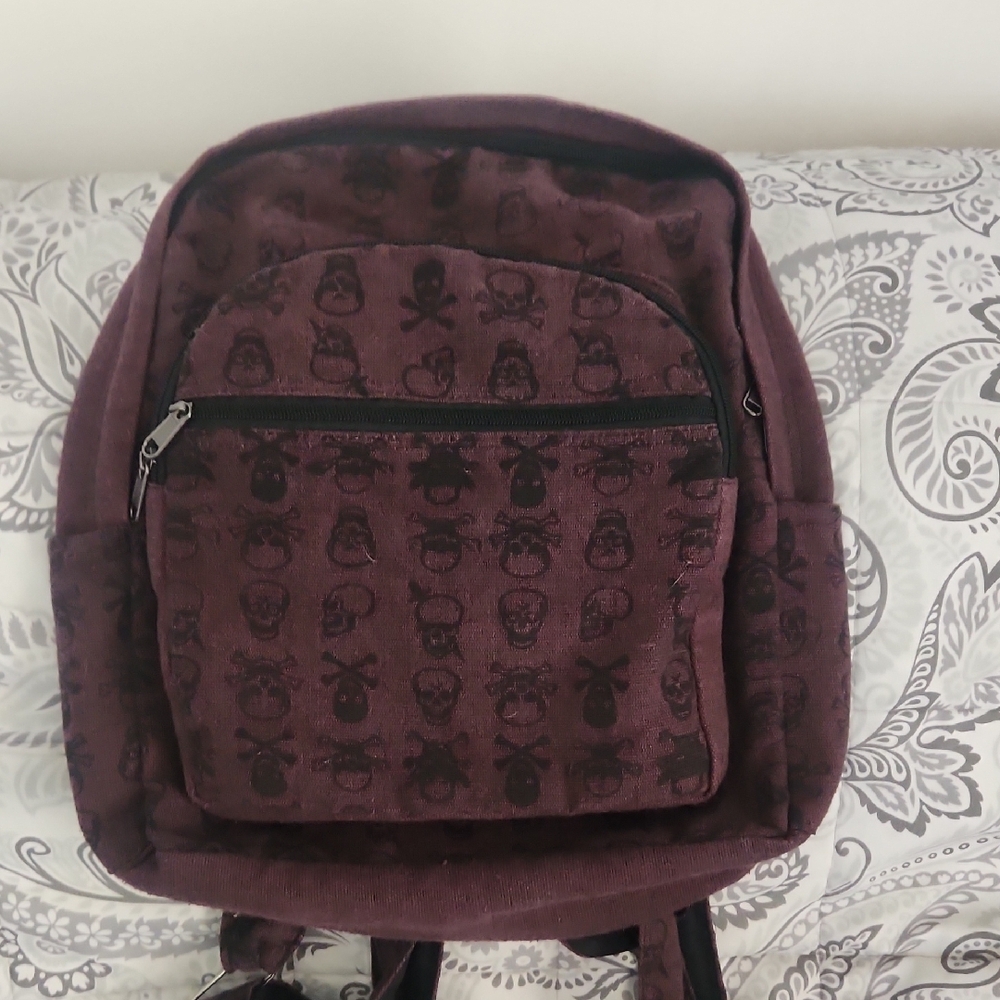 Skull Purple Backpack